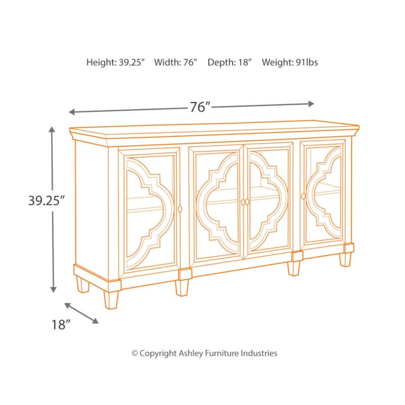 Fossil Ridge Gray Traditional Accent Cabinet