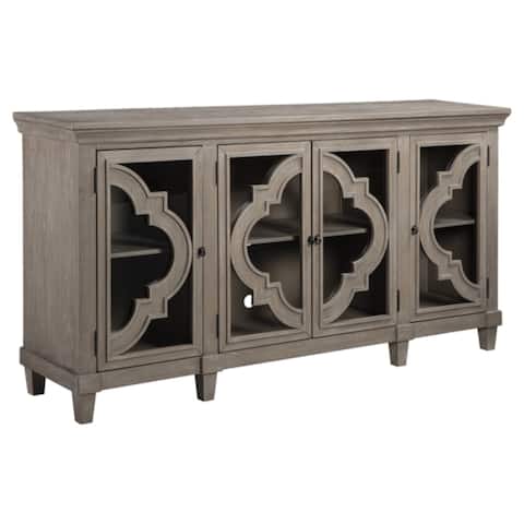 Fossil Ridge Gray Traditional Accent Cabinet