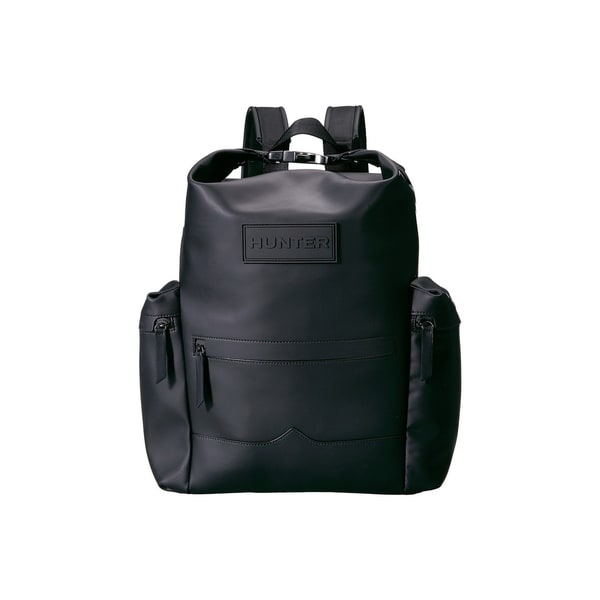 rubberized leather backpack