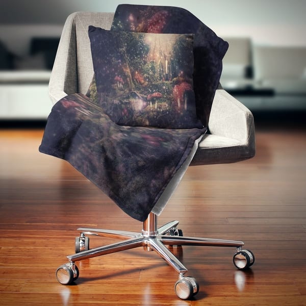 Designart Abstract Collage Art Abstract Throw Blanket On Sale Overstock 20910850 71 In X 59 In