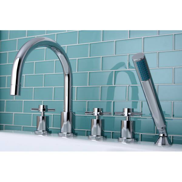 Shop Concord 5 Piece Roman Tub Filler Set Free Shipping Today
