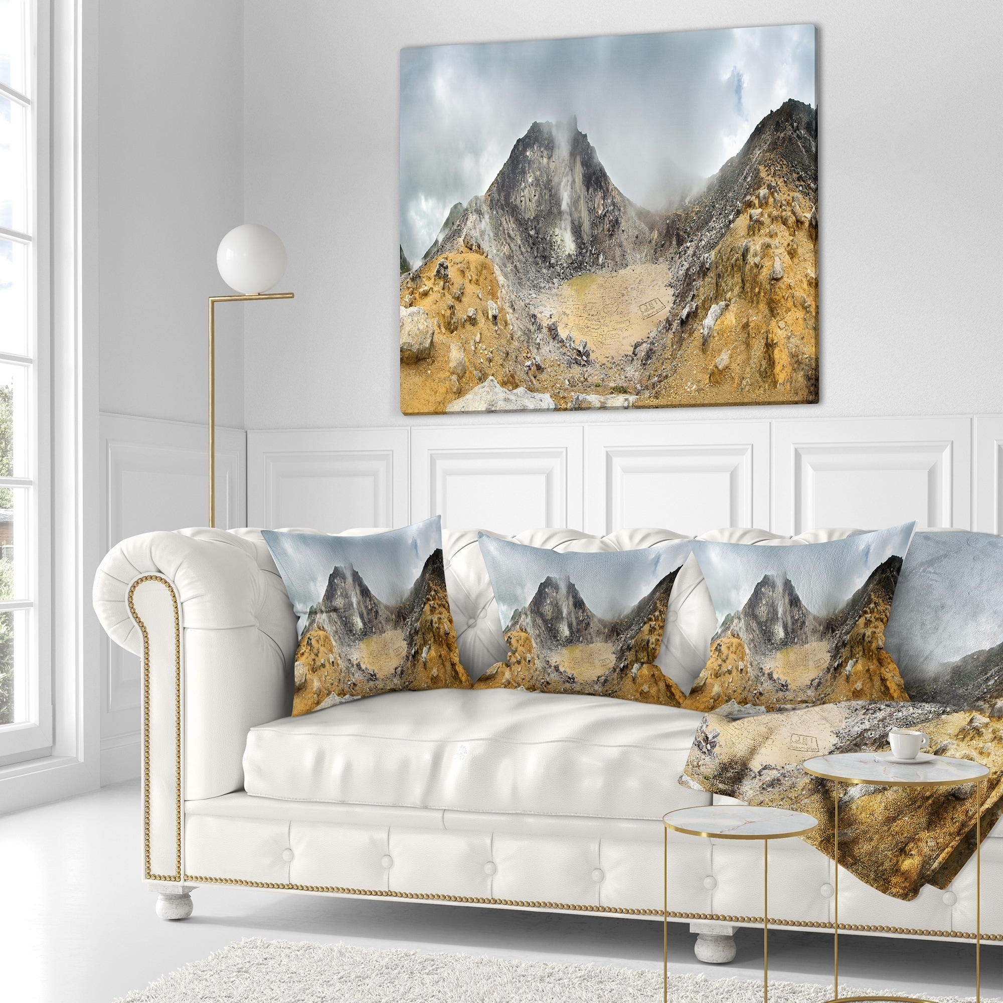 Shop Designart Volcano Panorama With Dramatic Sky Landscape Fleece Throw Blanket On Sale Overstock 20914295