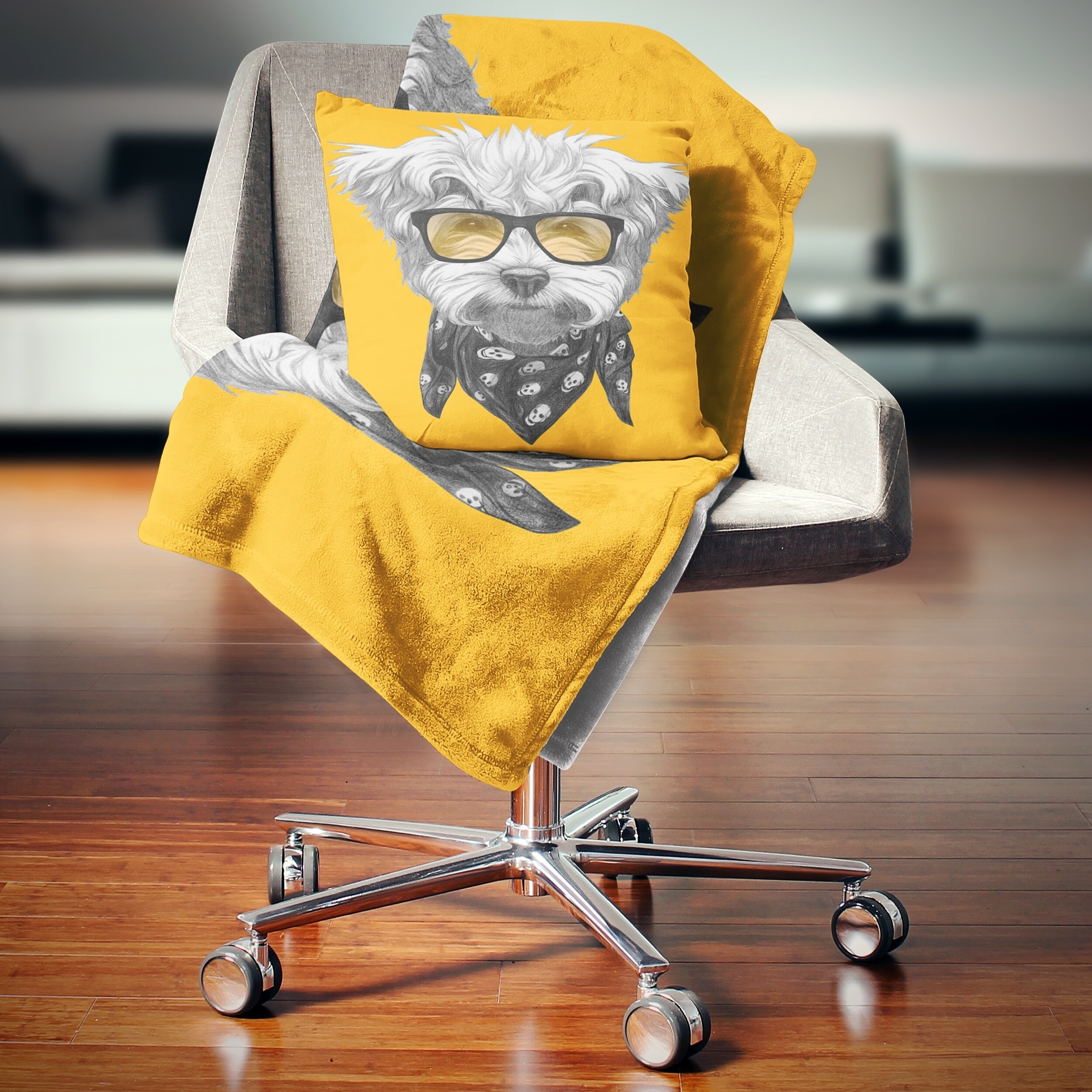 poodle throw blanket