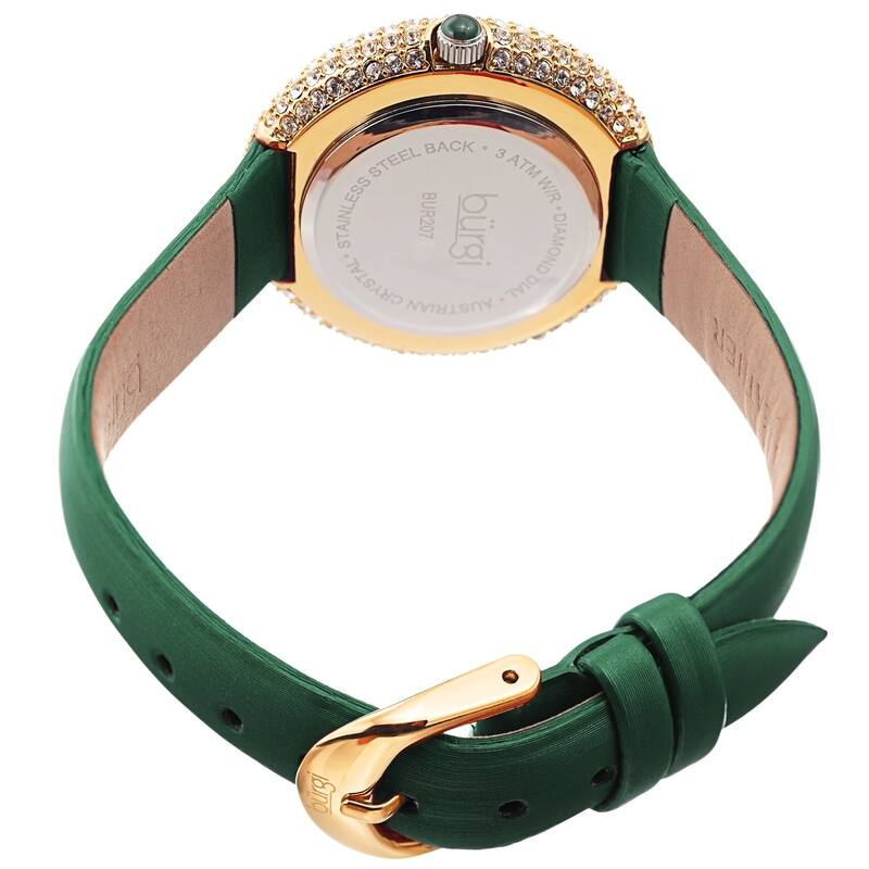 Burgi Ladies Argyle Dial Swarovski Crystal Glamour Strap Watch
