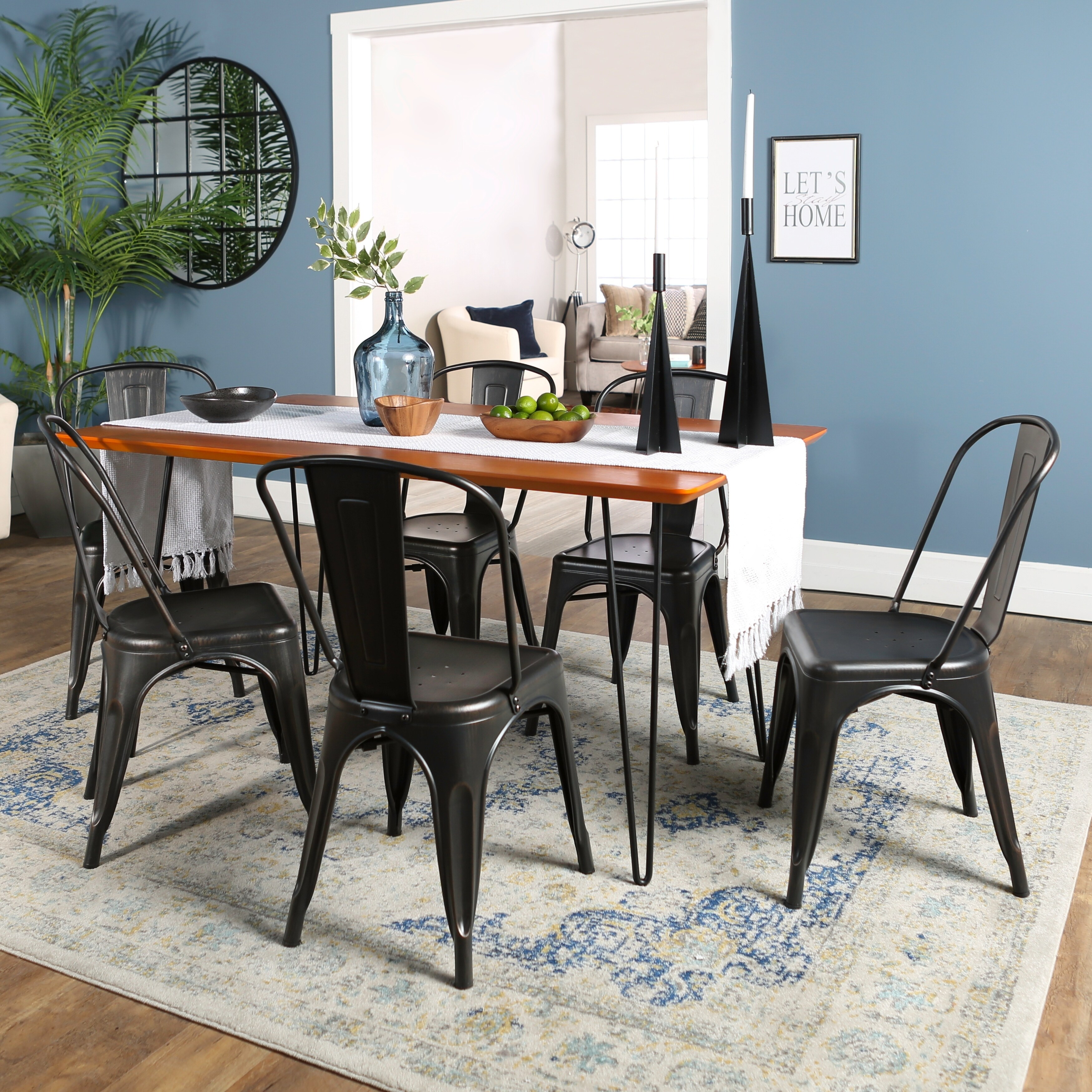 hairpin dining table set