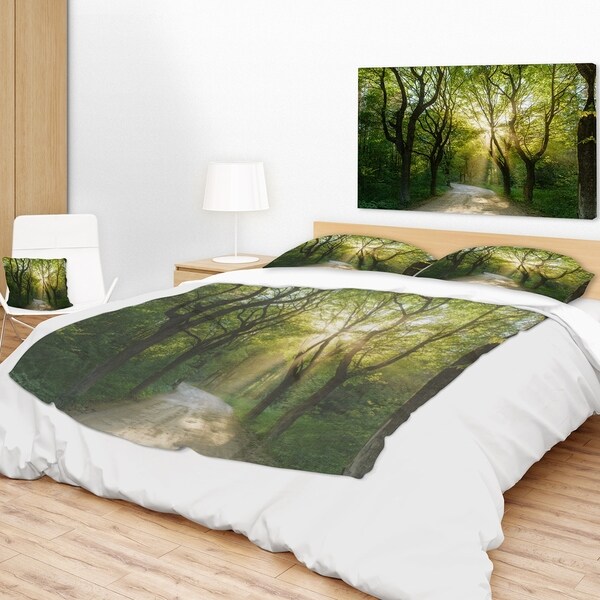 Designart 'Evening In Green Forest' Landscape Fleece Throw Blanket Mesmerizing Forest Green Throw Blanket Designart 'Evening In Green Forest' Landscape Fleece Throw Blanket Mesmerizing Forest Green Throw Blanket