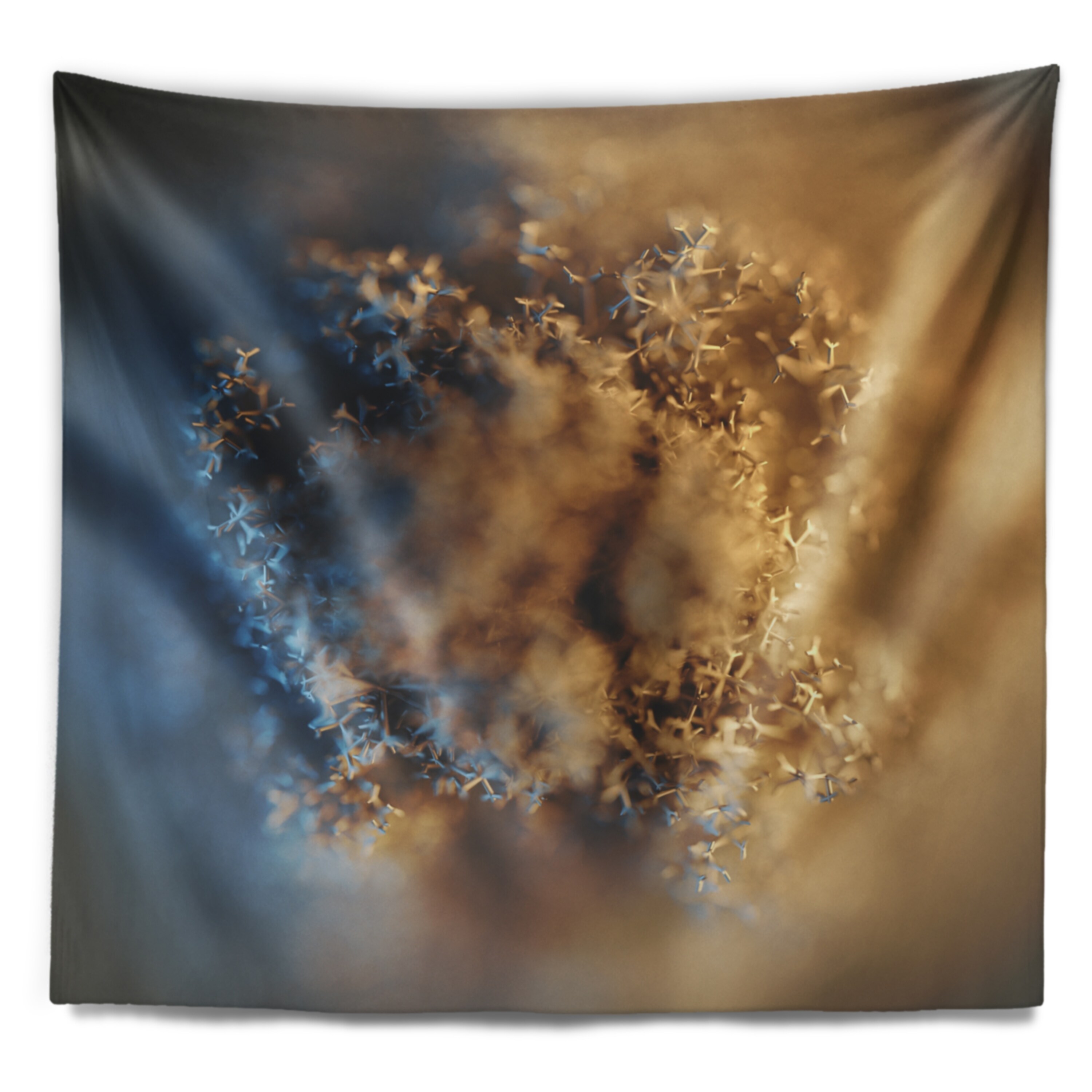 Designart 'Large Macro Prickly Texture Brown' Abstract Throw Pillow
