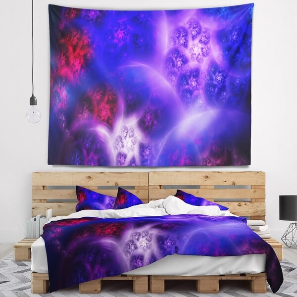 Designart 'Bright Blue Magic Stormy Sky' Abstract Wall Tapestry
