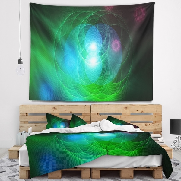Designart 'Merge Colored Spheres.' Abstract Wall Tapestry