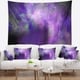 Designart 'Perfect Light Purple Starry Sky' Abstract Wall Tapestry ...