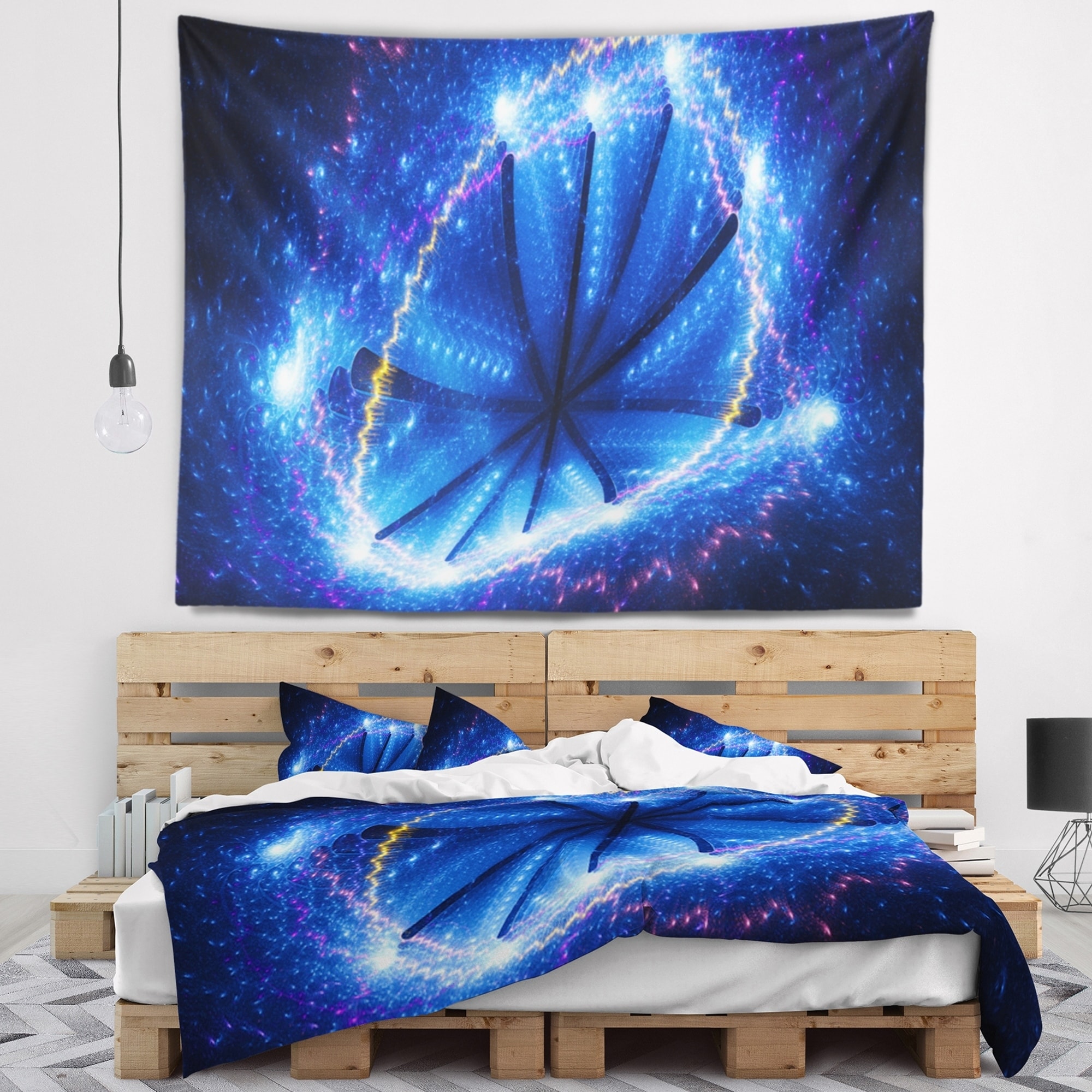 Blue 2025 star tapestry