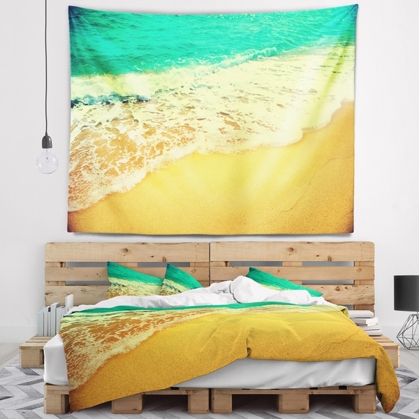 Designart 'Beautiful Sea Summer Background' Seashore Wall Tapestry