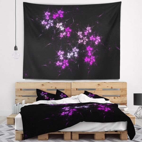 Designart 'Placer Stars in Distant Galaxy' Abstract Wall Tapestry