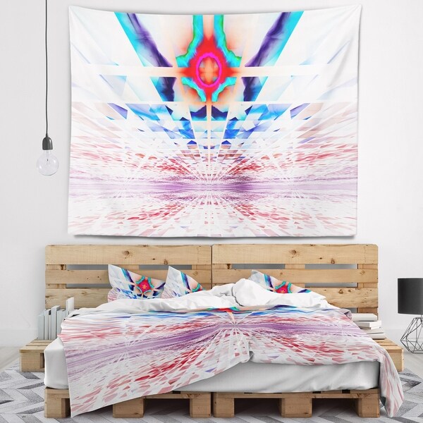 Designart 'Cosmic Horizons Apocalypse' Abstract Wall Tapestry
