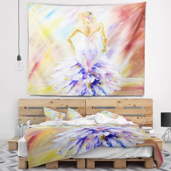 Designart 'Woman at the Ball' Portrait Wall Tapestry