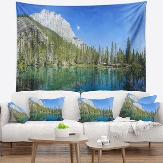 Designart 'Grassi Lake Canmore Alberta Canada' Landscape Wall Tapestry ...