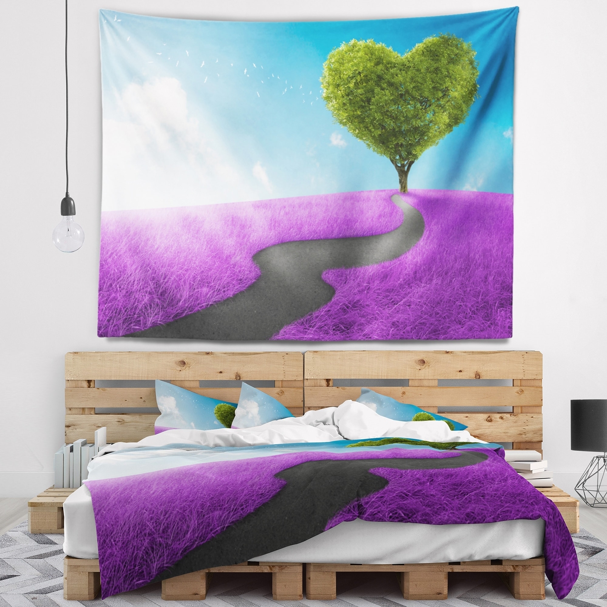 Designart Heart Tree Abstract Abstract Wall Tapestry Bed Bath Beyond 20921592