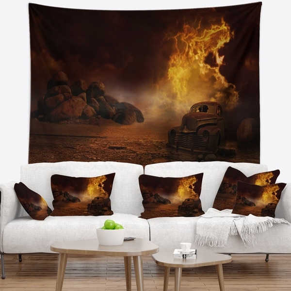 Designart 'Everything to End' Abstract Wall Tapestry