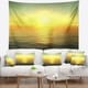 Designart 'Brilliant Yellow Sunrise over Waters' Beach Photo Wall ...