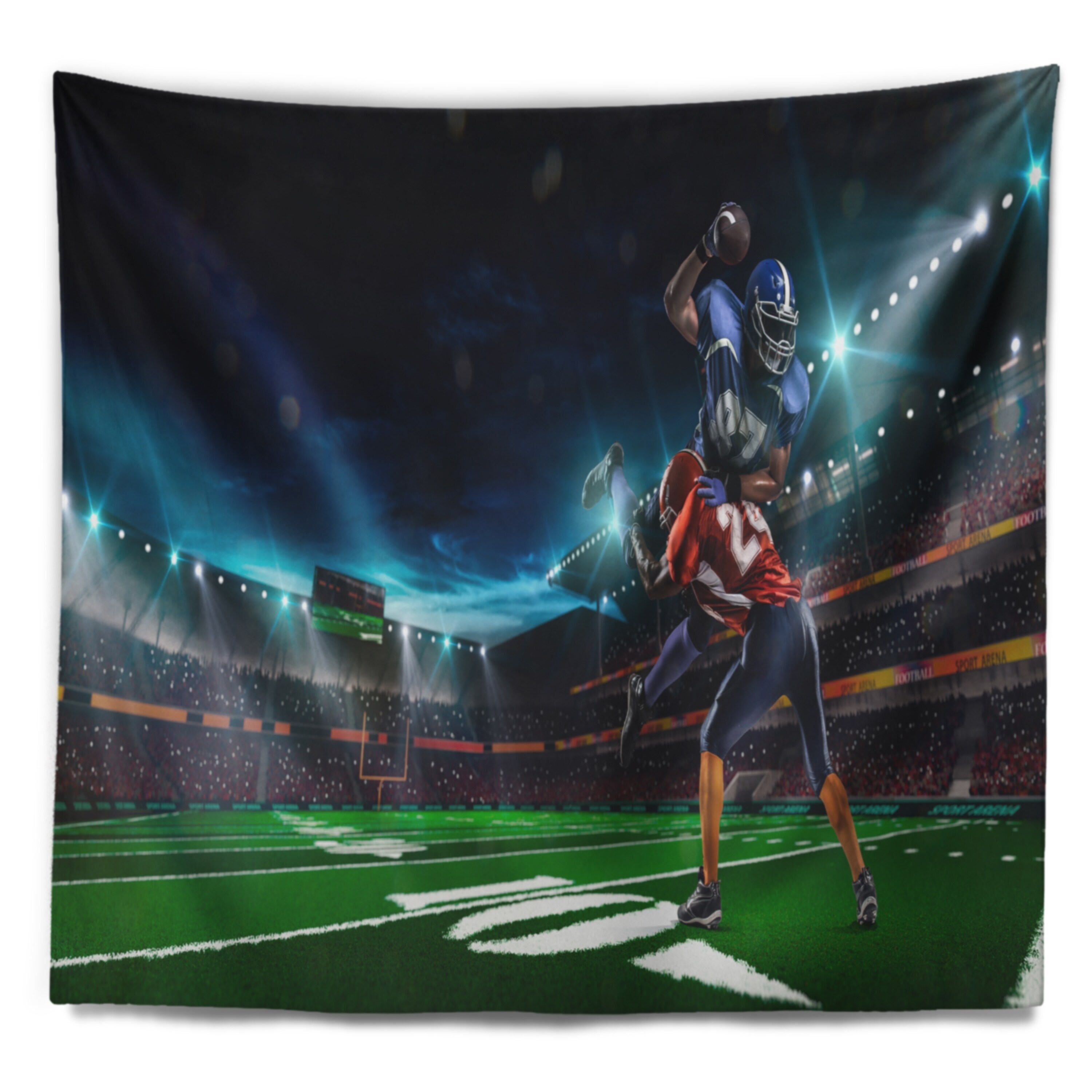 DESIGN ART American Football Player Sport Wall Tapestry
