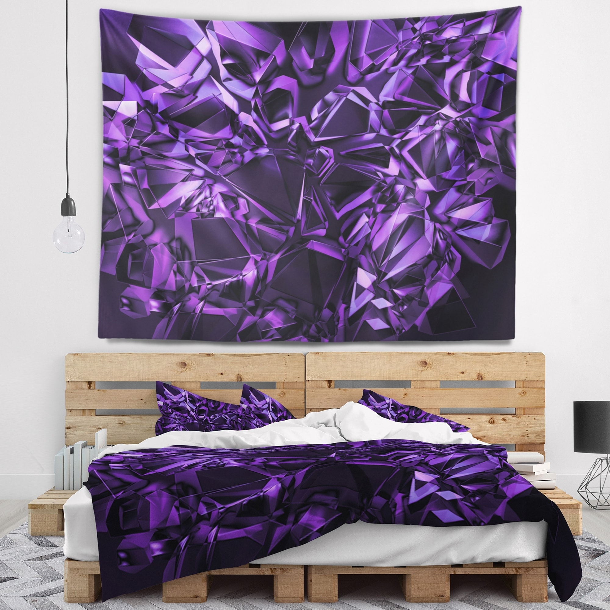 Purple cheap marble tapestry