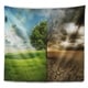 Designart 'Global Warming' Landscape Wall Tapestry - Bed Bath & Beyond ...