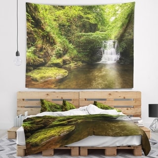Designart 'Water Flowing over Rocks' Landscape Photography Wall ...