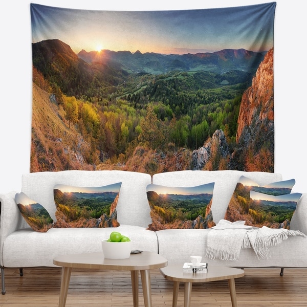 Designart 'Spring Forest Slovakia' Landscape Photography Wall Tapestry