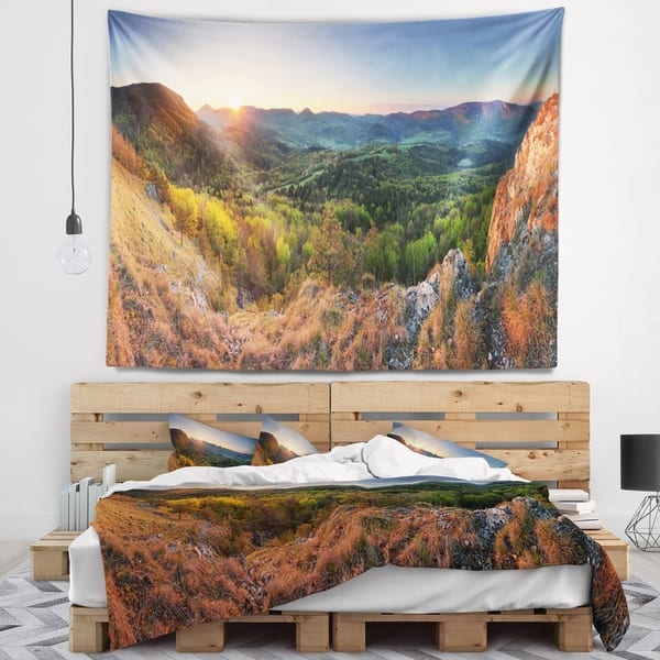 Designart Spring Forest Slovakia Landscape Photography Wall Tapestry Overstock 20921953