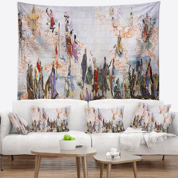 Designart 'Immortals' Floral Wall Tapestry
