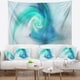 Designart 'Light Blue Fractal Abstract Texture' Abstract Wall Tapestry ...