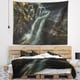 Designart 'Slow Motion Waterfall in Summer' Landscape Wall Tapestry ...