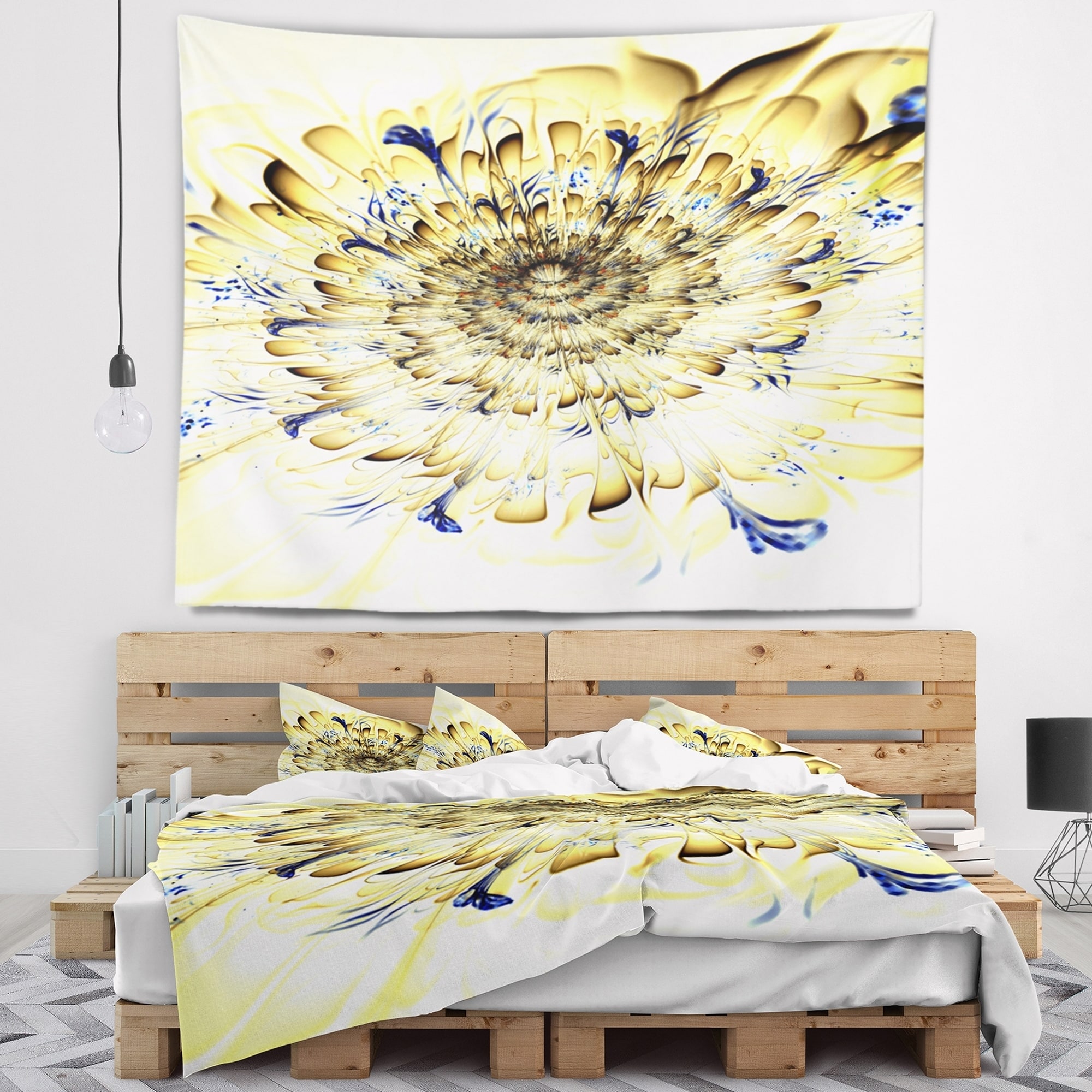 Pastel discount yellow tapestry