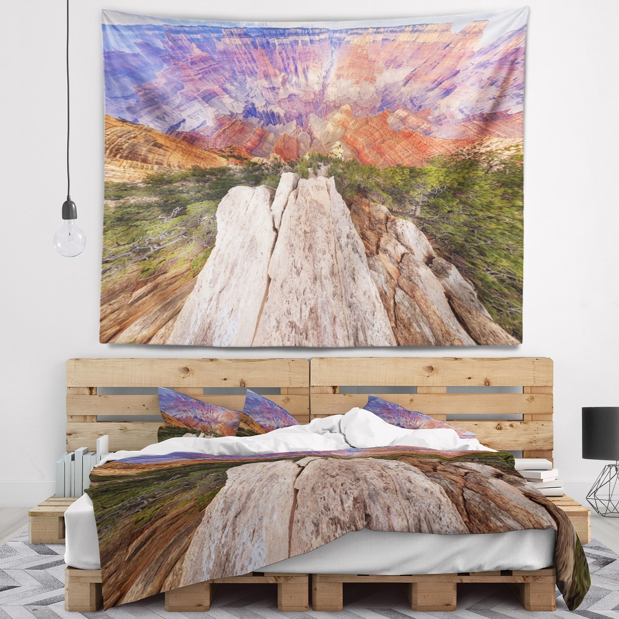 Designart Grand Canyon View from Above Modern Seascape Wall