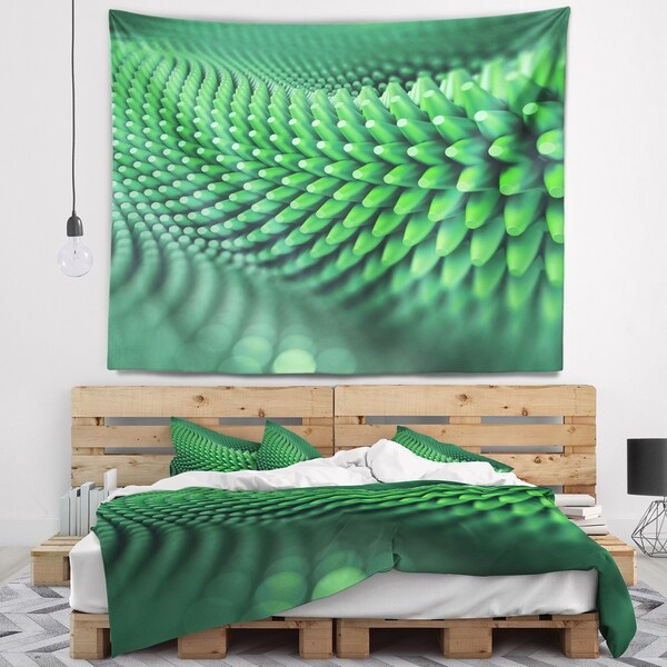 Designart 'Abstract 3D Spiny Background' Abstract Wall Tapestry