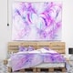 Designart 'Light Purple Fractal Texture' Abstract Wall Tapestry - Bed ...