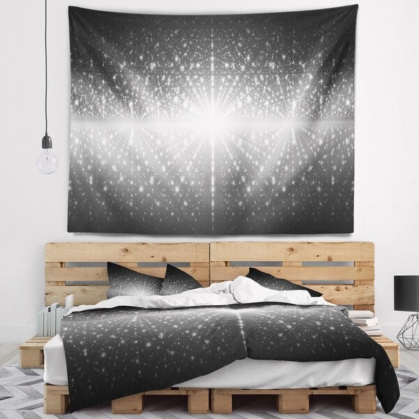 Designart 'Cosmic Galaxy with Shining Stars' Abstract Wall Tapestry