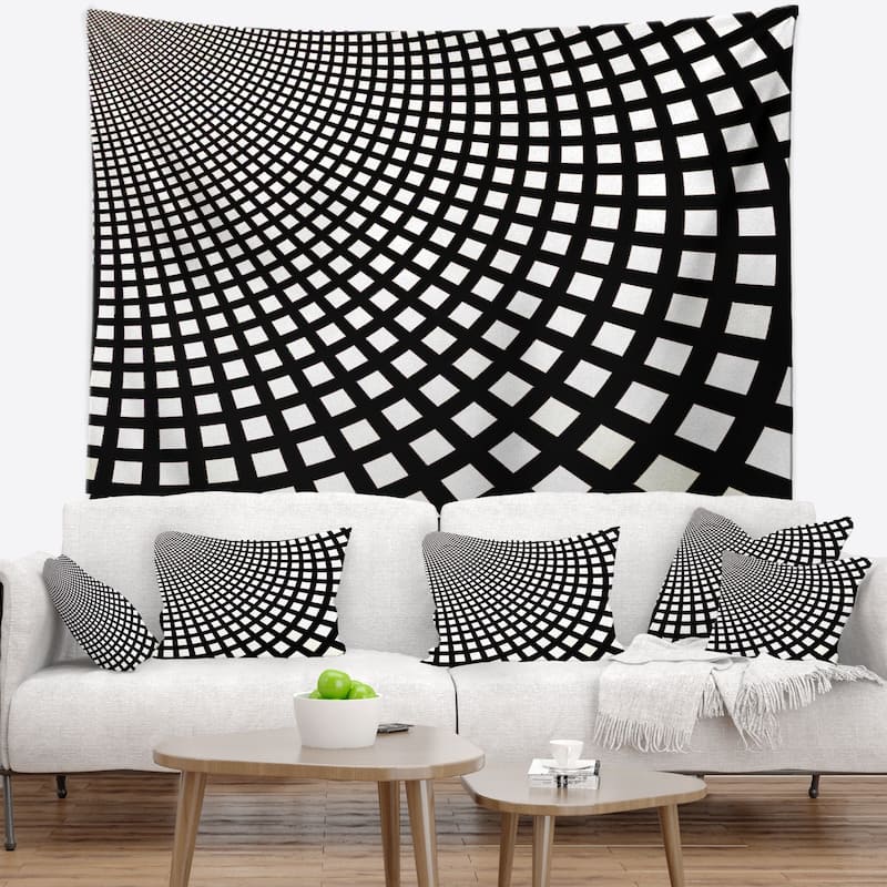 Designart 'fractal Square Pixel Mosaic Illustration' Abstract Wall 