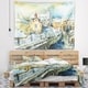 Designart 'City of Churches Watercolor' Cityscape Painting Wall ...