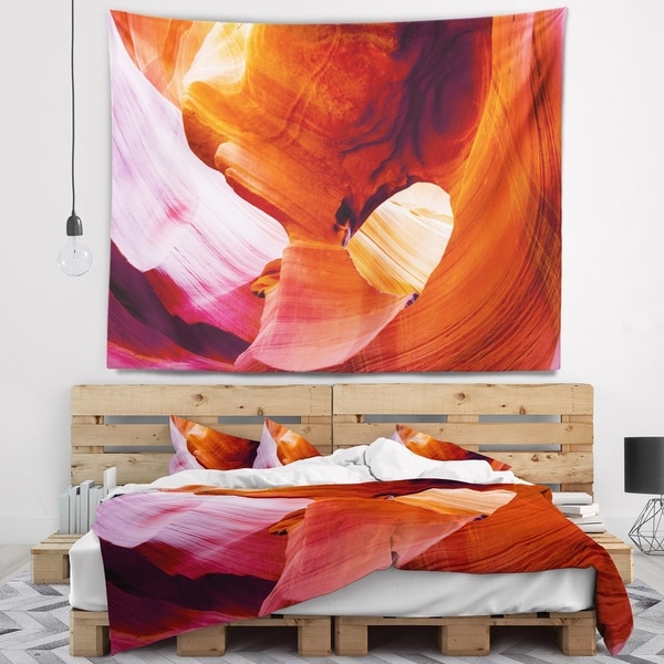 Designart 'Antelope Canyon USA' Landscape Photo Wall Tapestry