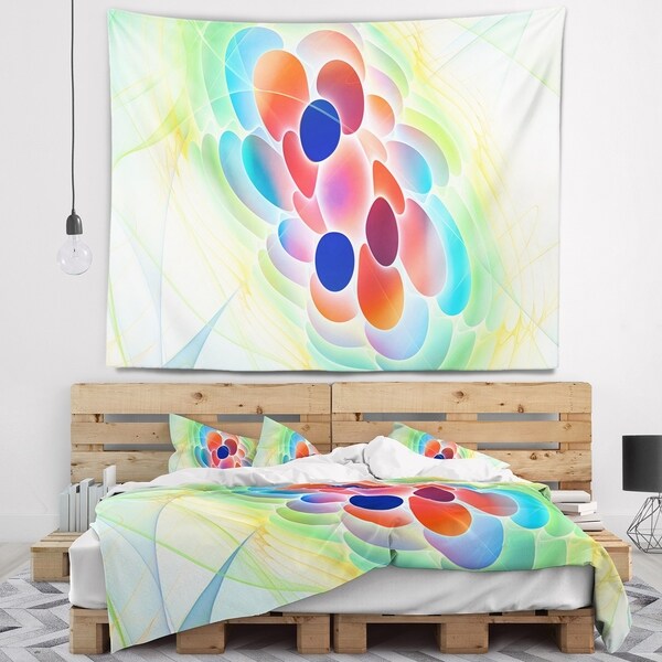 Designart 'Fractal Virus under Microscope' Abstract Wall Tapestry