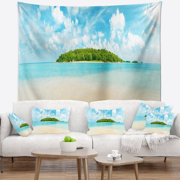 Designart 'Tropical Island Panorama' Photography Wall Tapestry