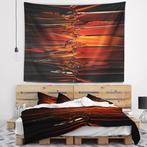 Designart 'Colorful Abstract Glass Design' Abstract Wall Tapestry