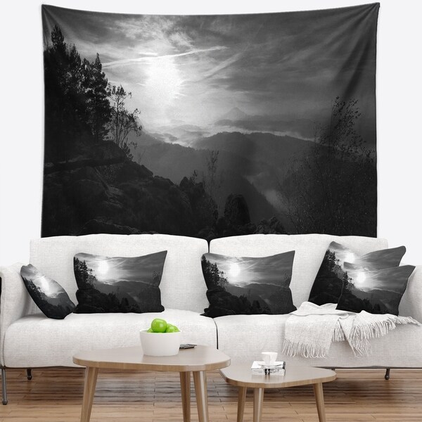 Designart 'Sandstone Peaks and Hills' Landscape Photo Wall Tapestry