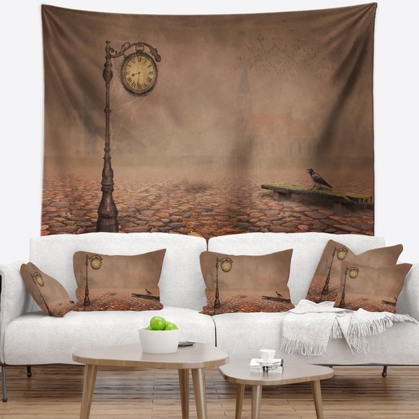 Designart 'Behind Old Time Landscape' Photography Wall Tapestry