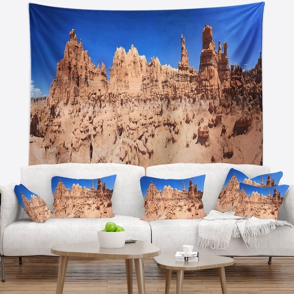 Designart 'Hoodoo Rock Pinnacles in Goblin Valley' Landscape Wall Tapestry
