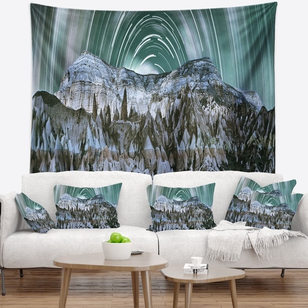 Designart 'Cappadocia Valley Panoramic View' Landscape Wall Tapestry