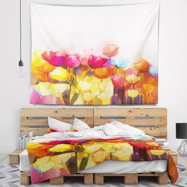 Yellow and best sale pink tapestry