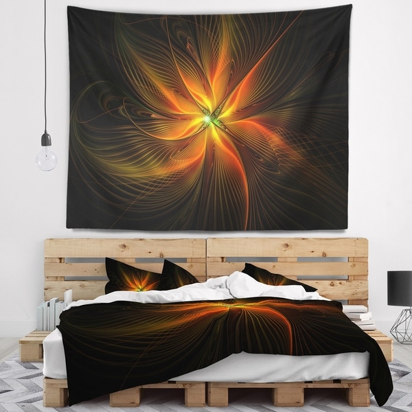 Black discount floral tapestry