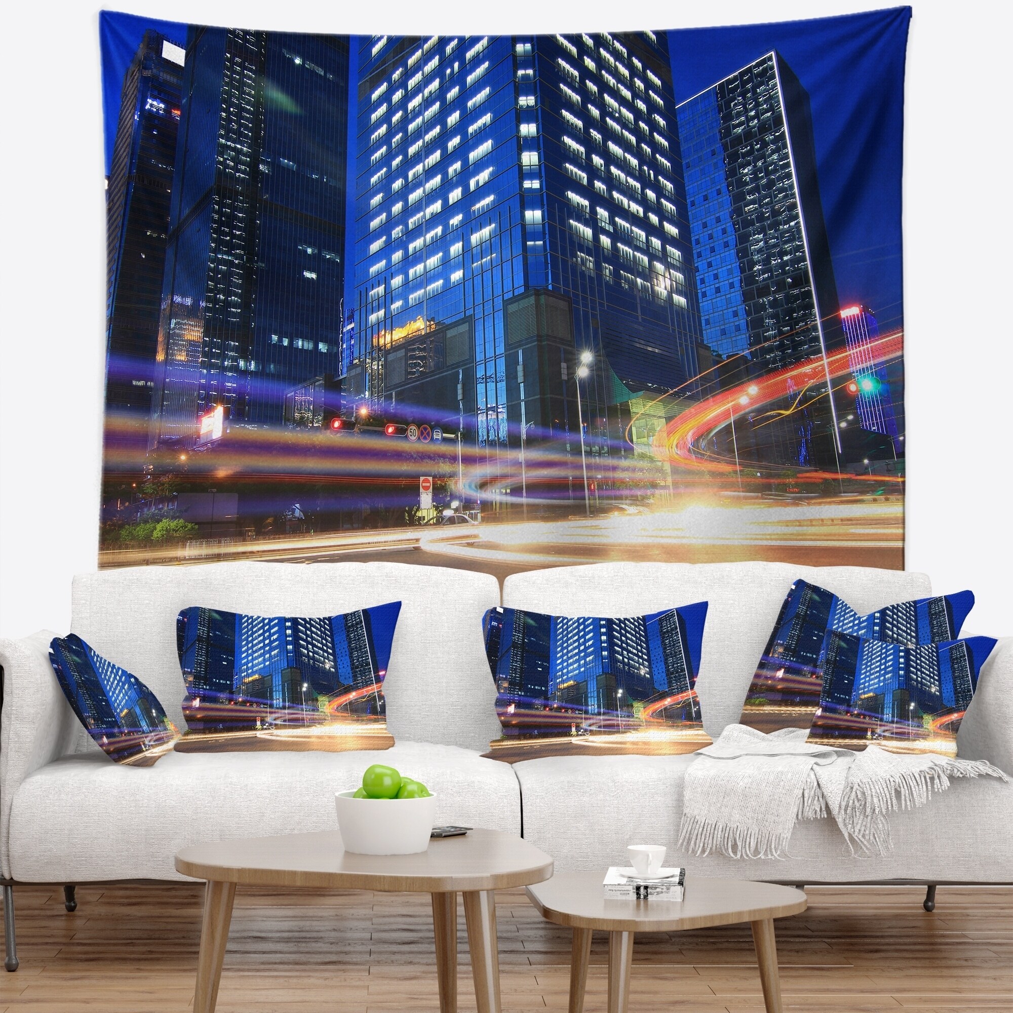 City lights online tapestry